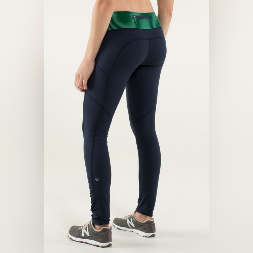 Lululemon Speed Tight *CozyInkwell / Hyper Stripe Green Bean size 6 MC1 - Picture 3 of 9